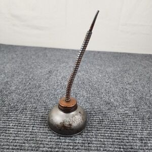 VINTAGE ORIGINAL EMBOSSED NOERA THUMB PUMP OILER OIL CAN, MADE IN USA